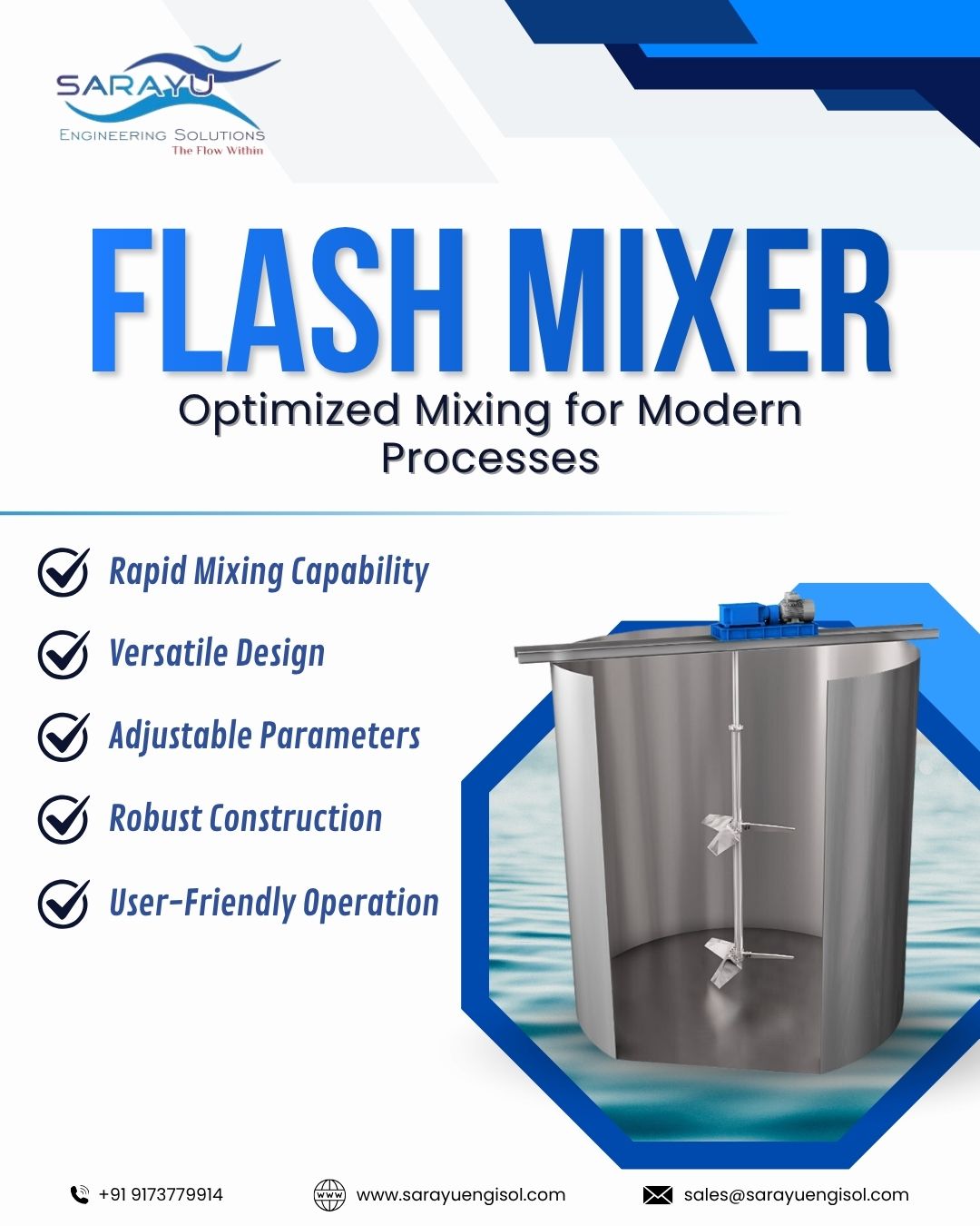 Mastering Rapid Coagulation: The Power of Flash Mixers in Industrial Processing
