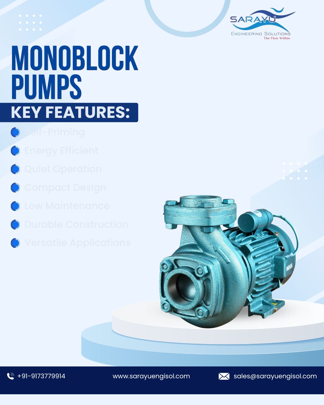 Monoblock Pumps: Engineering the Future of High-Efficiency Water Management
