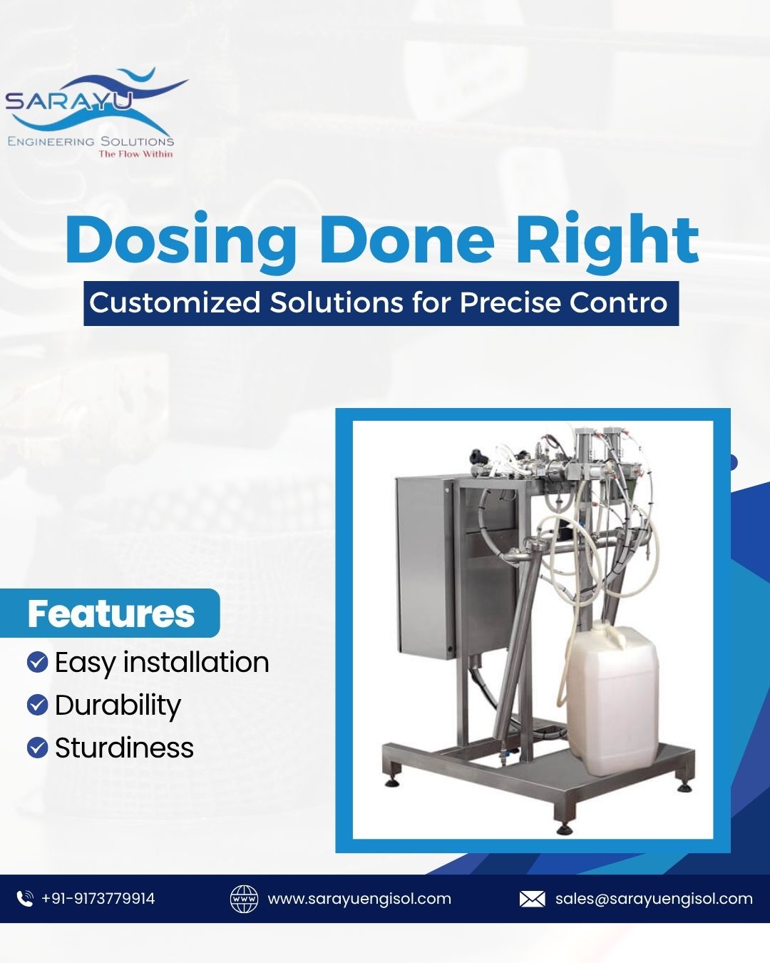 Dosing Done Right: High-Performance Customized Solutions for Precise Control