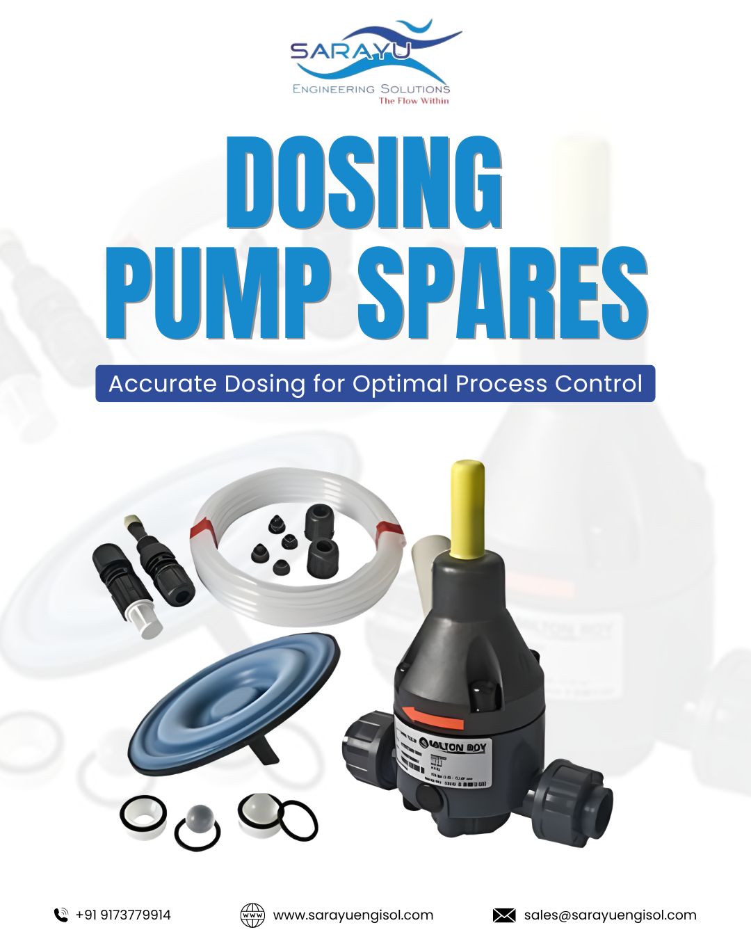 Dosing Pump Spares: Accurate Dosing for Optimal Process Control